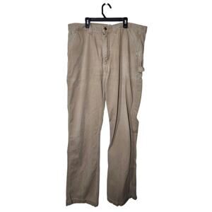 Mens Carhartt Carpenter Pants Relaxed Fit B324 ARG Tan 38x34 Workwear Cotton